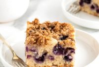 Blueberry Burst Greek Yogurt Crumb Cake