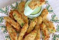 Crispy Baked Avocado Fries with Zesty Cilantro Lime Dip