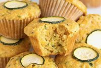 Golden Zucchini Corn Muffins
