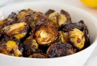 Sticky Sesame Crispy Brussels Sprouts