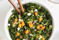 Vibrant Kale and Brussels Sprouts Salad