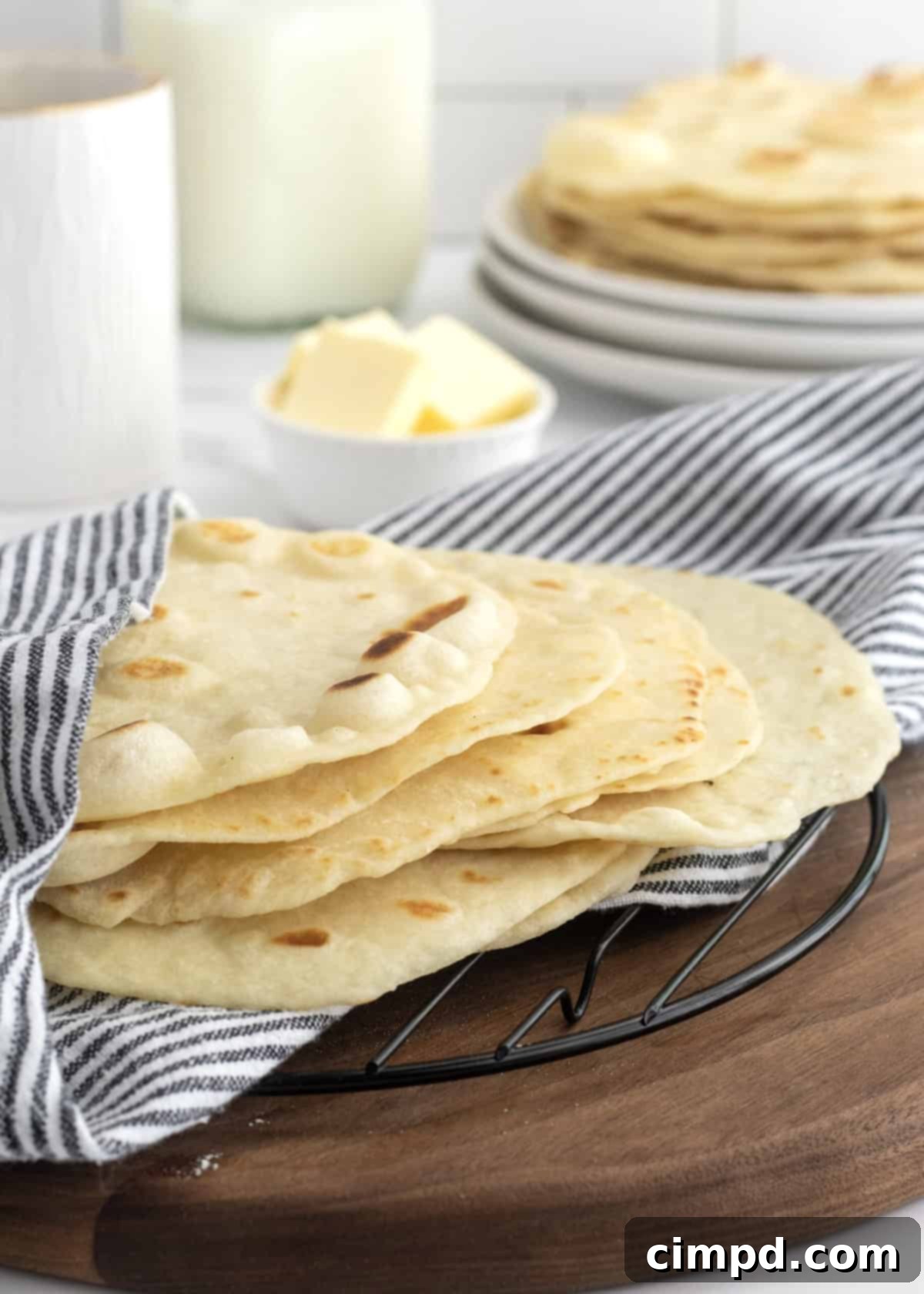 Fluffy, Fresh Homemade Flour Tortillas 1 featured 1733