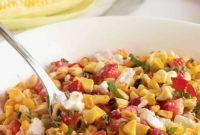Grilled Corn and Strawberry Salad with Feta and Fresh Mint