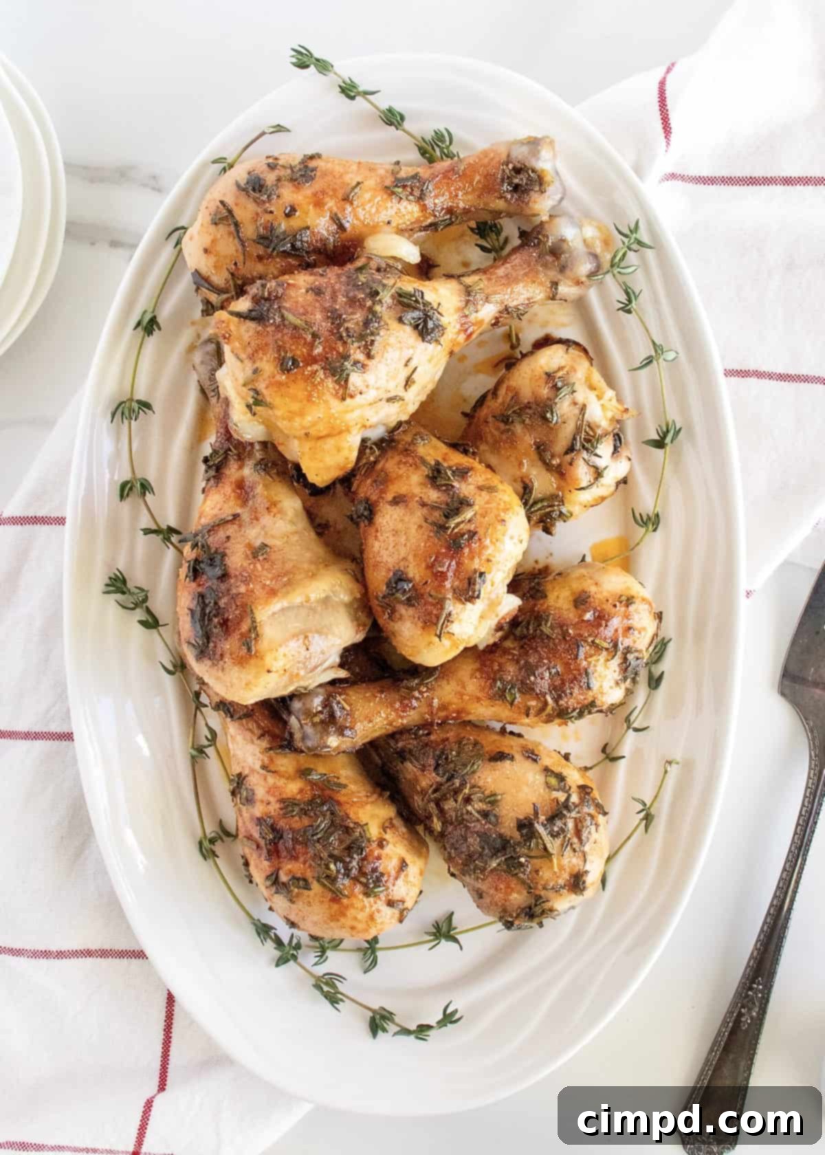 Golden Glazed Honey Herb Drumsticks 1 featured 20412