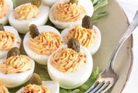 Autumnal Pumpkin Spiced Deviled Eggs