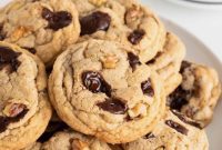 Indulgent Dark Chocolate Chunk Walnut Cookies