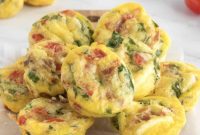 Savory Bacon, Spinach and Tomato Egg Bites