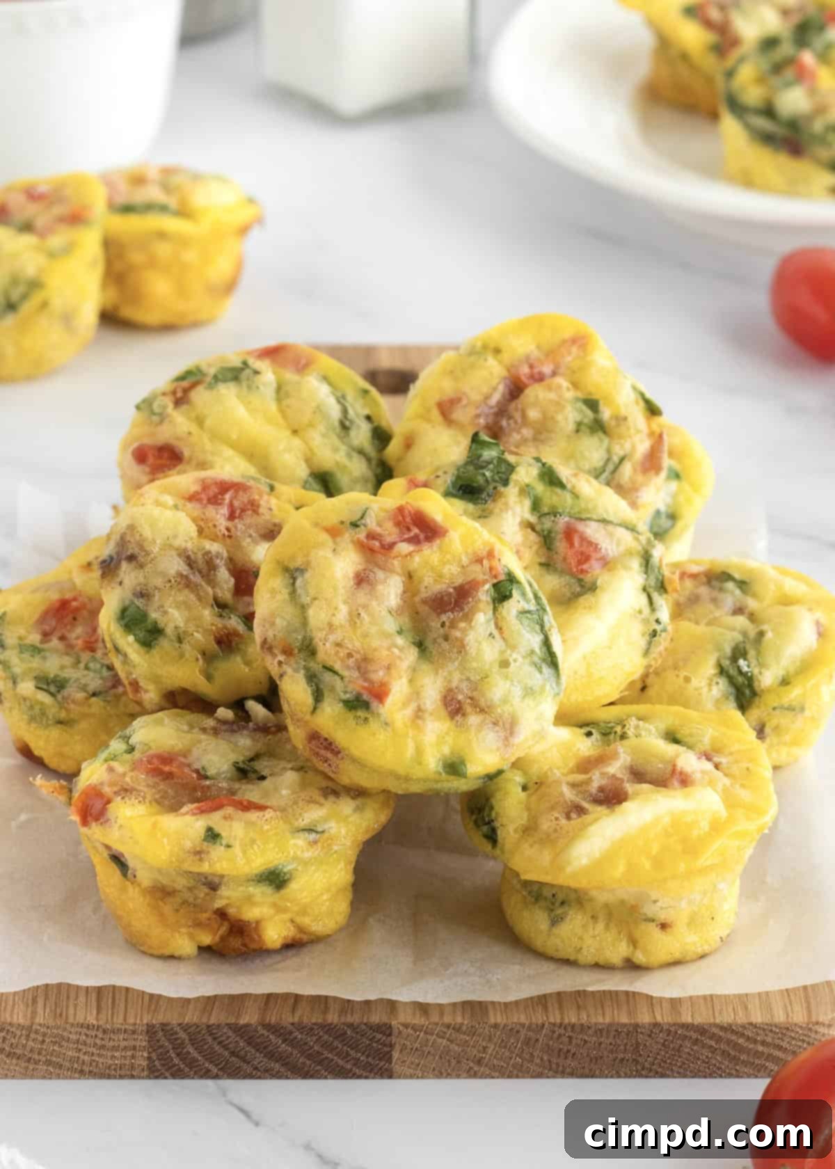 Savory Bacon, Spinach and Tomato Egg Bites 1 featured 22932