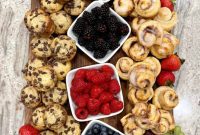 Morning Indulgence Board: Mini Muffins & Cinnamon Rolls