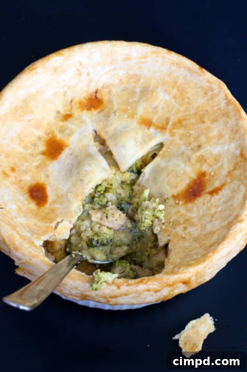 Golden Cheesy Chicken Broccoli Pot Pie 1 featured 2708