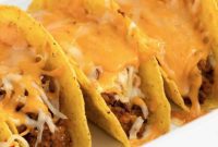 Crispy Baked Beef and Bean Tacos