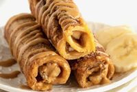 Banana Peanut Butter French Toast Spirals