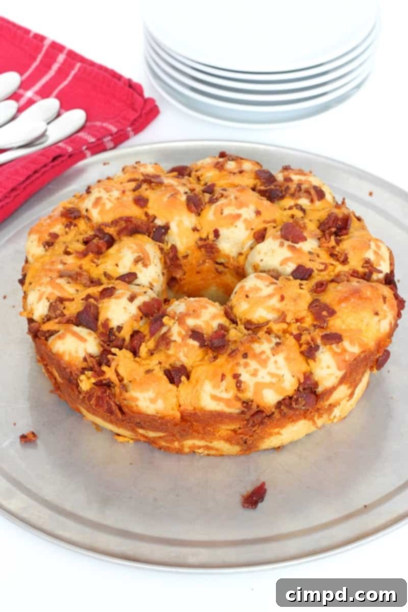Savory Bacon Cheddar Pull-Apart Bread 1 featured 2904