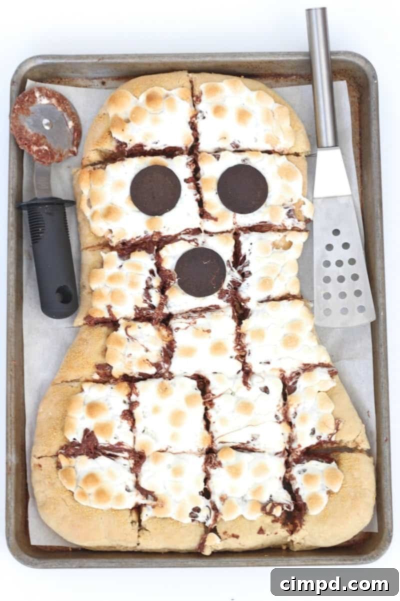 Ghostly Smores Pizza 1 featured 2958