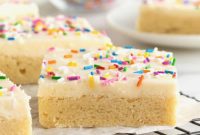 Soft Frosted Sugar Cookie Bars
