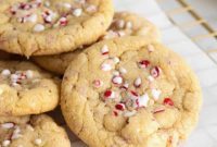 Dreamy Peppermint White Chocolate Pudding Cookies