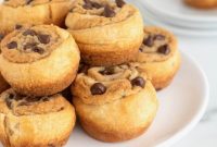 Irresistible Chocolate Chip Cookie Dough Cruffins
