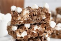 Cozy Hot Cocoa Krispies Squares