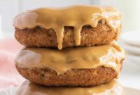 Whole Wheat Baked Banana Bread Donuts with Peanut Butter Glaze