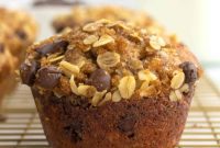 Greek Yogurt Chocolate Chip Oat Muffins