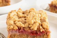 Strawberry Peanut Butter Swirl Bars