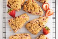 Sweet Strawberry Streusel Scones