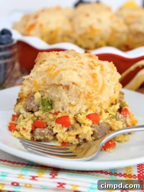 Golden Biscuit Breakfast Casserole 1 featured 579