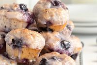 Oven-Baked Blueberry Fritter Poppers