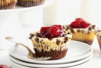 Cherry Chocolate Cheesecake Brownie Minis