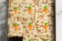 Perfectly Spiced Carrot Sheet Cake with Cream Cheese Frosting