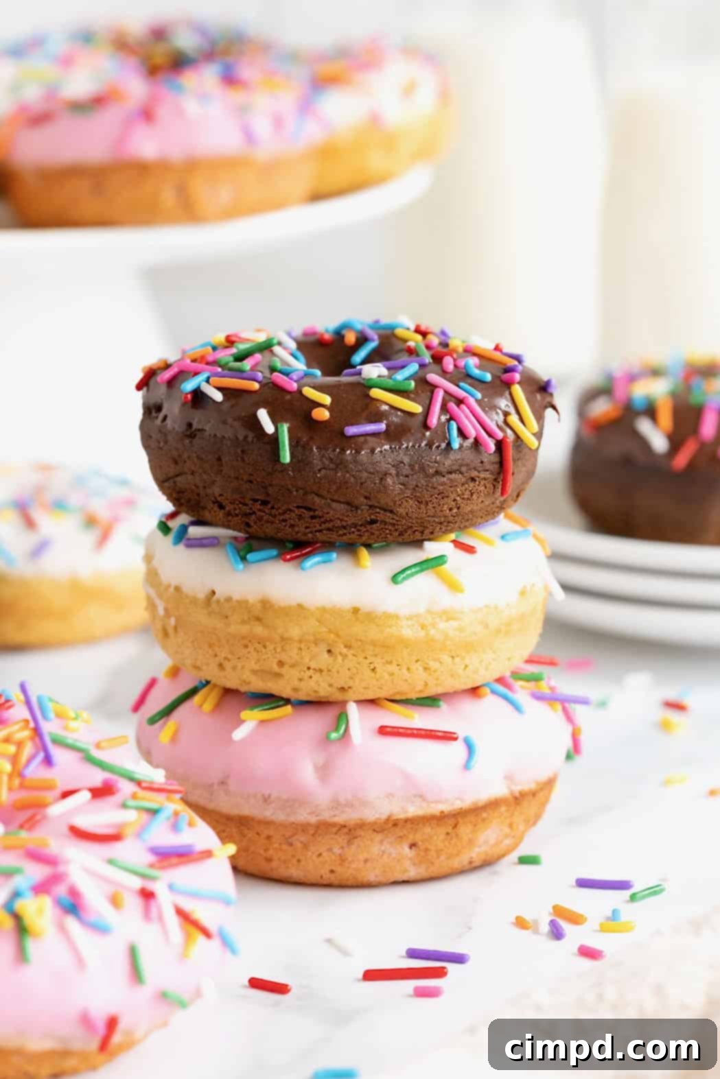 Effortless Cake Mix Baked Donuts 1 featured 6637