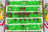 Football Pitch Chocolate Chip Cookie Cake