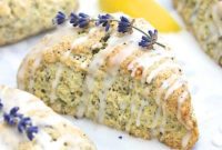 Bright Lavender Lemon Poppy Scones