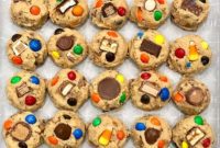 Halloween Candy Cookie Dough Creation