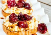Honey-Roasted Cherry Ricotta Toast