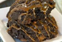 Sea Salt Caramel Dark Chocolate Cookies