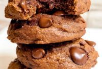 Decadent Triple Chocolate Pumpkin Cookies