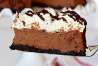 Decadent Three-Layer Chocolate Mousse Cheesecake