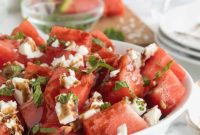 Refreshing Watermelon Feta Salad with Balsamic Mint