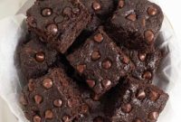 Garden-Infused Dark Chocolate Brownies