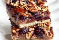 Blueberry Pecan Crumble Bars