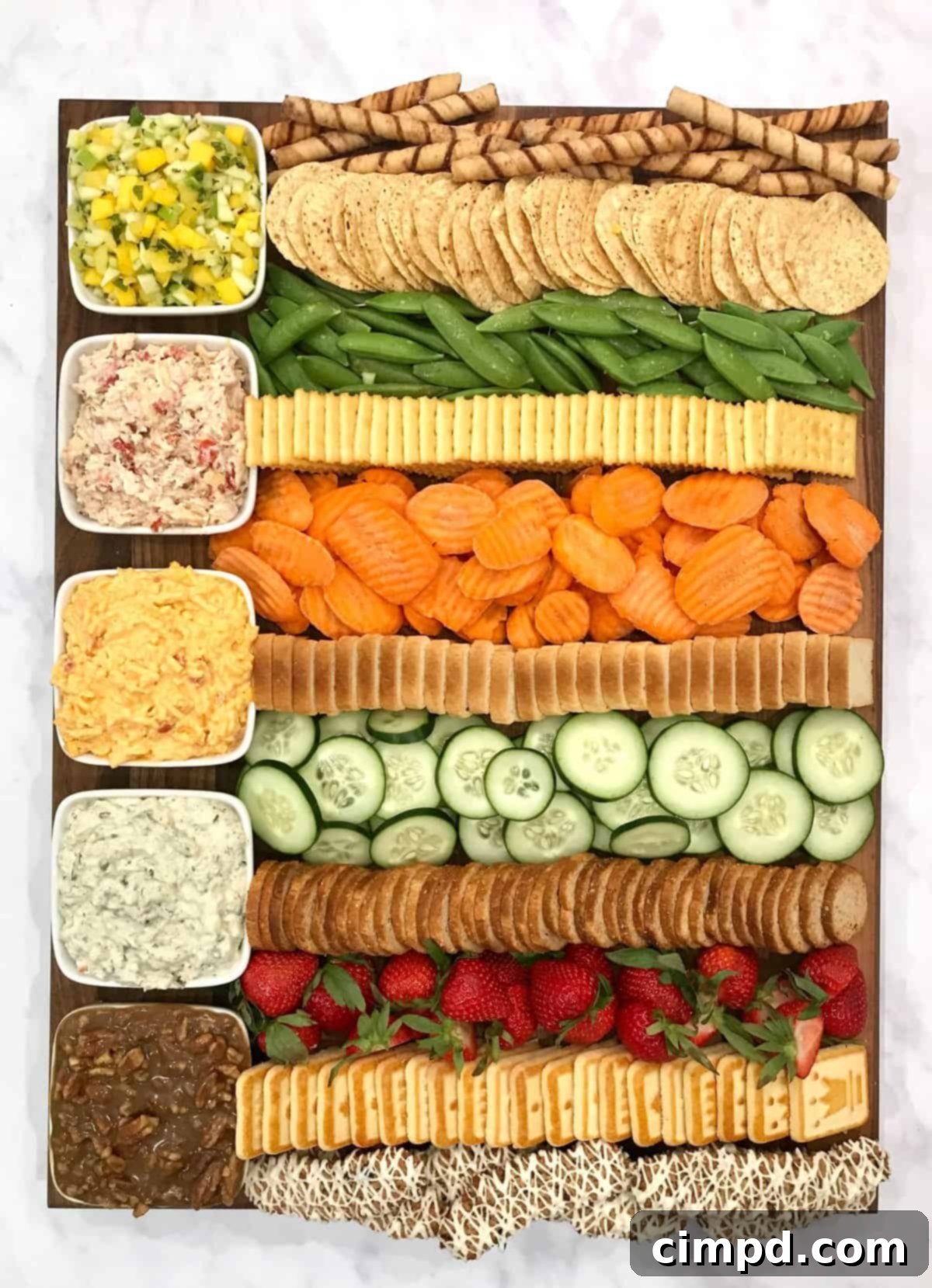 Derby-themed dip board with Chessmen cookies and number candles