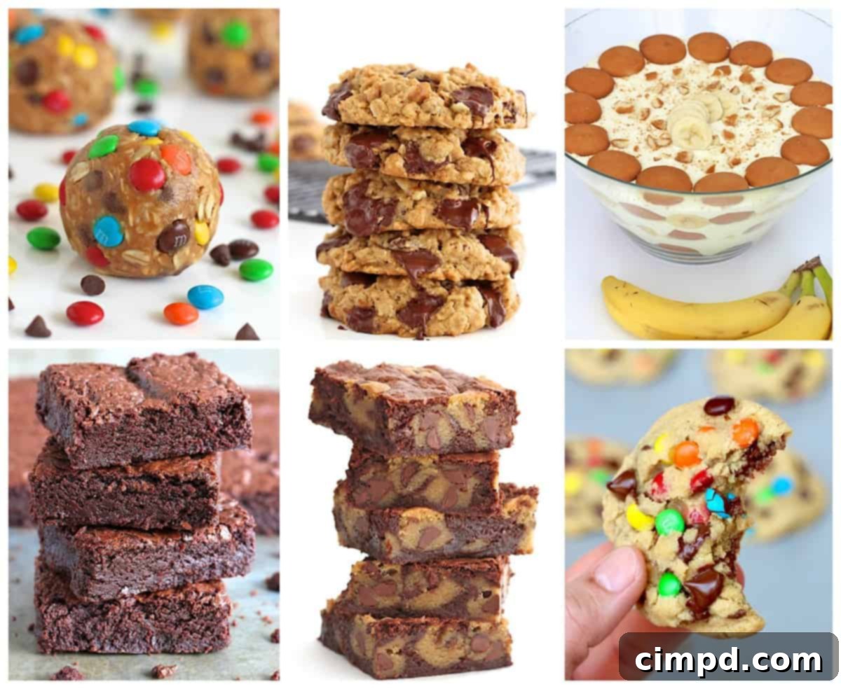 Meals of Kindness 6 A collage of delicious dessert ideas for gifting meals.