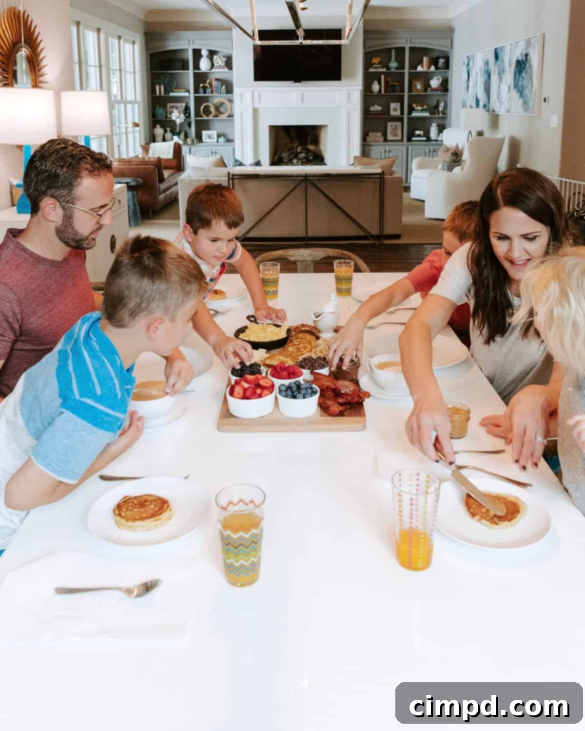 Lively Sunday Family Breakfast: Kids Cooking Together