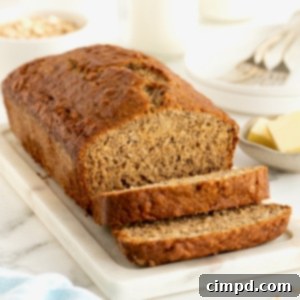 Banana Oat Whole Wheat Bread 11 Whole Wheat Banana Oat Bread by The BakerMama