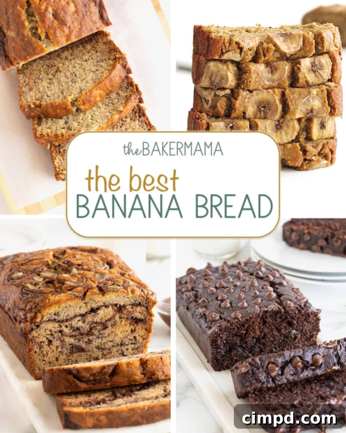 Banana Oat Whole Wheat Bread 9 Classic banana bread, flourless banana bread, Nutella swirled banana bread, and healthy chocolate banana bread.