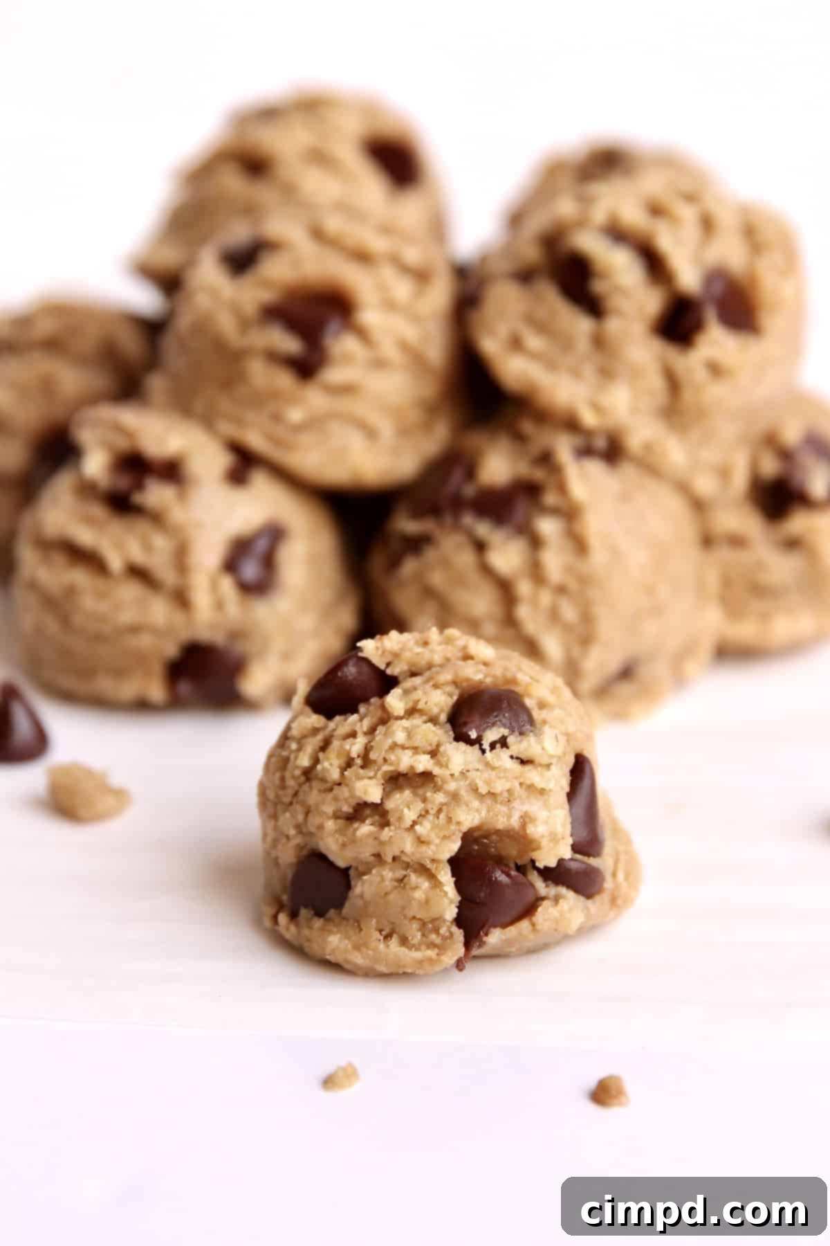 Close-up of Healthy Edible Cookie Dough Bites
