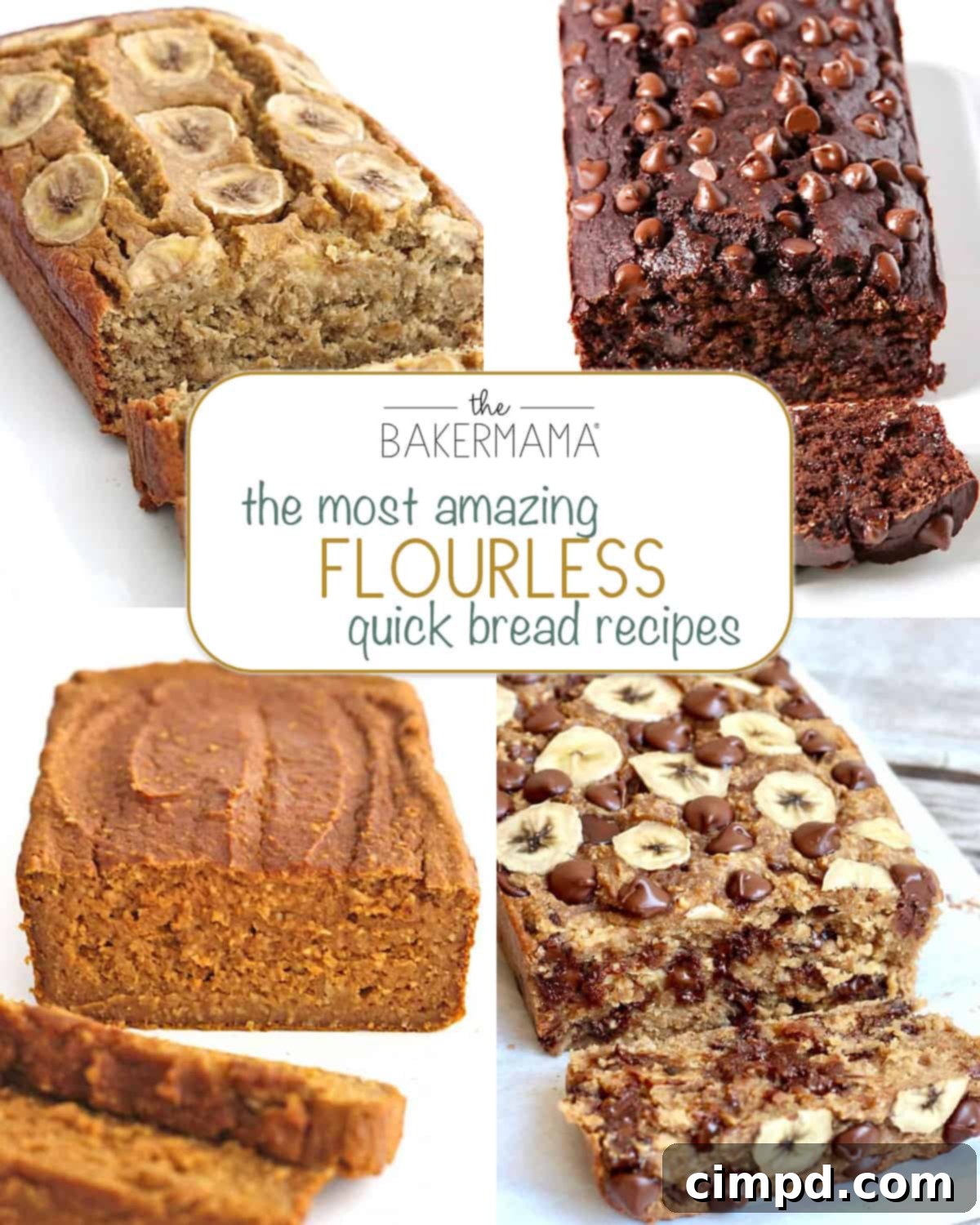 The Most Amazing Flourless Quick Bread Recipes by The BakerMama