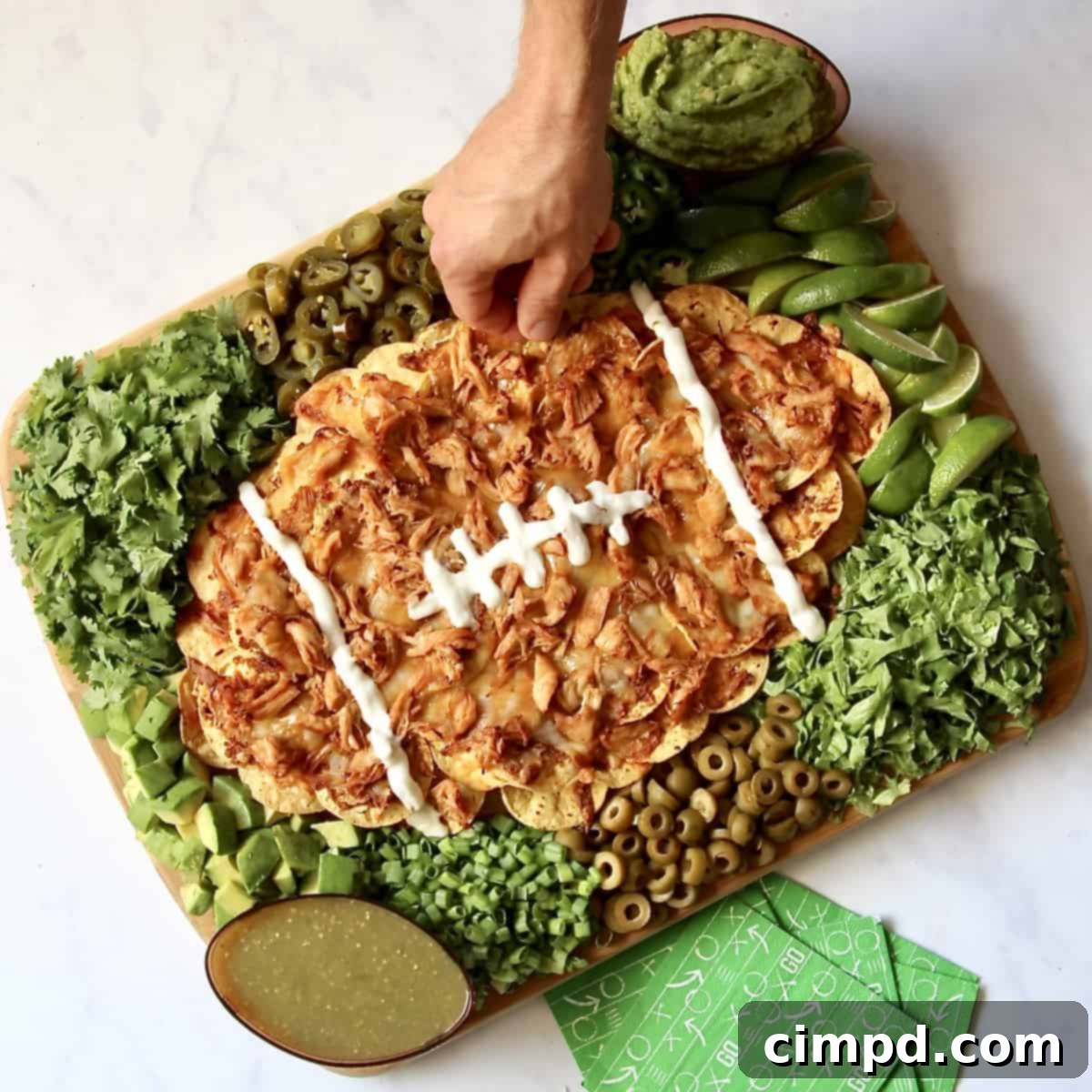 Game Day Nacho Platter 3 Football Nacho Board by The BakerMama
