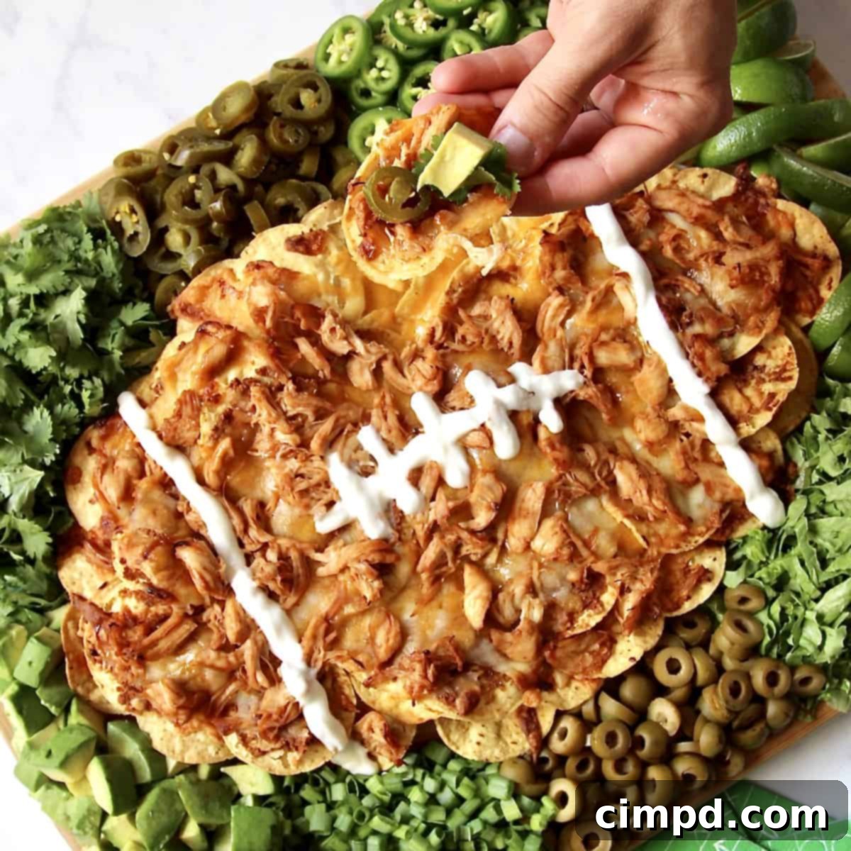Game Day Nacho Platter 4 Football Nacho Board by The BakerMama